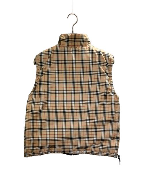 BURBERRY GOLF（バーバリーゴルフ）BURBERRY GOLF (バーバリーゴルフ) リバーシブルノバチェックダウンベスト ベージュ サイズ:ⅬⅬの古着・服飾アイテム