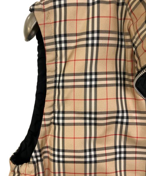 BURBERRY GOLF（バーバリーゴルフ）BURBERRY GOLF (バーバリーゴルフ) リバーシブルノバチェックダウンベスト ベージュ サイズ:ⅬⅬの古着・服飾アイテム