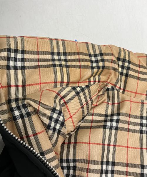 BURBERRY GOLF（バーバリーゴルフ）BURBERRY GOLF (バーバリーゴルフ) リバーシブルノバチェックダウンベスト ベージュ サイズ:ⅬⅬの古着・服飾アイテム