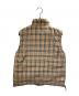 BURBERRY GOLF (バーバリーゴルフ) リバーシブルノバチェックダウンベスト ベージュ サイズ:ⅬⅬ：16000円