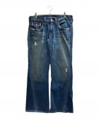 TRUE RELIGIONトゥルー レリジョン）の古着「JOEY フレアブーツカットデニムパンツ」｜インディゴ