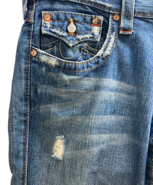 TRUE RELIGION（トゥルー レリジョン）TRUE RELIGION (トゥルー レリジョン) JOEY フレアブーツカットデニムパンツ インディゴ サイズ:W32×L33の古着・服飾アイテム