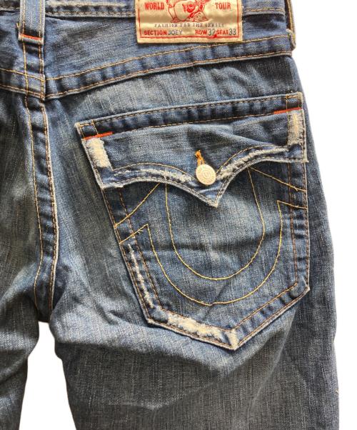 TRUE RELIGION（トゥルー レリジョン）TRUE RELIGION (トゥルー レリジョン) JOEY フレアブーツカットデニムパンツ インディゴ サイズ:W32×L33の古着・服飾アイテム