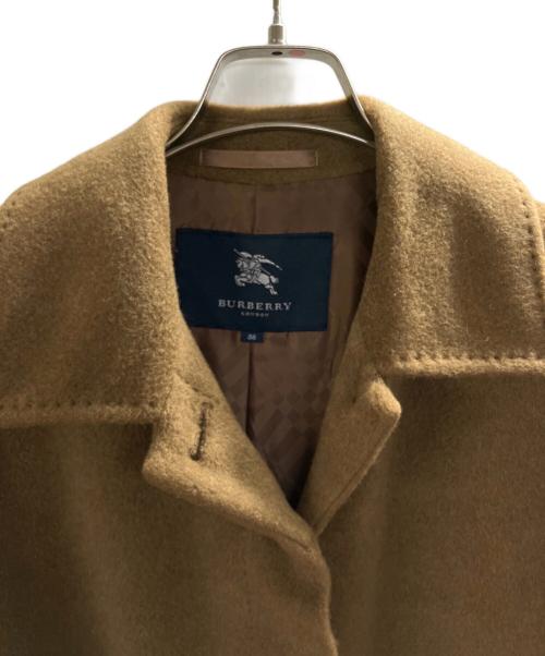 BURBERRY LONDON（バーバリーロンドン）BURBERRY LONDON (バーバリーロンドン) カシミヤ混コート ブラウン サイズ:38の古着・服飾アイテム