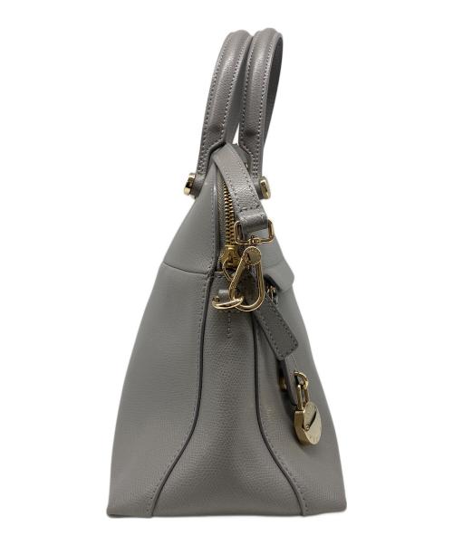 FURLA（フルラ）FURLA (フルラ) PIPERパイパー レザー 2WAYショルダー ハンドバッグ グレーの古着・服飾アイテム
