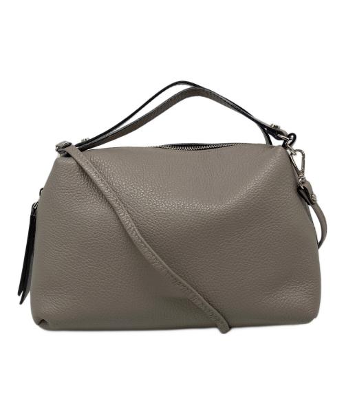 GIANNI CHIARINI（ジャンニ キアリーニ）GIANNI CHIARINI (ジャンニ キアリーニ) シボ革2WAYバッグ ブラウンの古着・服飾アイテム