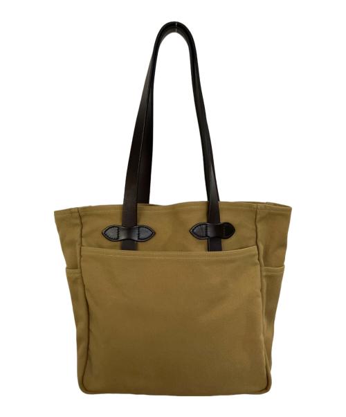 FILSON（フィルソン）FILSON (フィルソン) rugged twill zipper tote ブラウンの古着・服飾アイテム