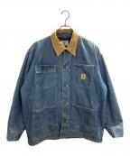 Wrangler×Bluebellラングラー×ブルーベル）の古着「コーデュロイ襟 裏ボアカバーオール」｜インディゴ