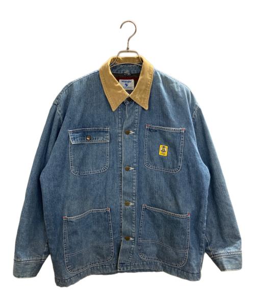 Wrangler（ラングラー）Wrangler (ラングラー) Bluebell (ブルーベル) コーデュロイ襟 裏ボアカバーオール インディゴ サイズ:Ⅿの古着・服飾アイテム