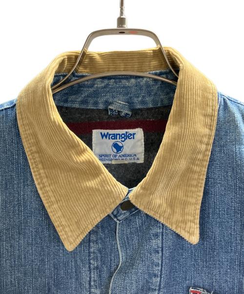 Wrangler（ラングラー）Wrangler (ラングラー) Bluebell (ブルーベル) コーデュロイ襟 裏ボアカバーオール インディゴ サイズ:Ⅿの古着・服飾アイテム