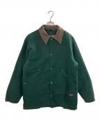 WOOLRICHウールリッチ）の古着「ネイティブ柄ライナーダックジャケット」｜グリーン