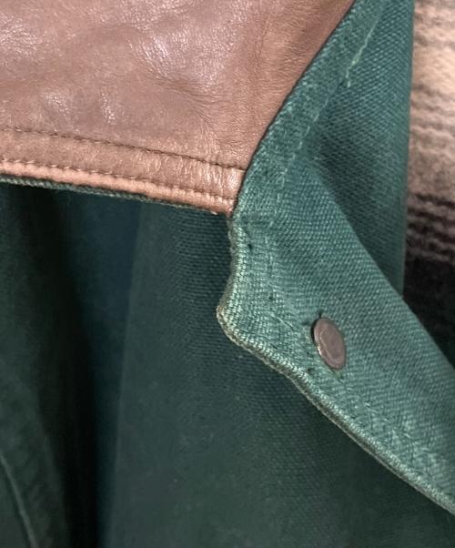 WOOLRICH（ウールリッチ）WOOLRICH (ウールリッチ) ネイティブ柄ライナーダックジャケット グリーン サイズ:Ⅿの古着・服飾アイテム