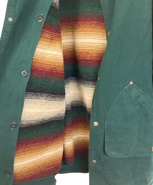 WOOLRICH（ウールリッチ）WOOLRICH (ウールリッチ) ネイティブ柄ライナーダックジャケット グリーン サイズ:Ⅿの古着・服飾アイテム