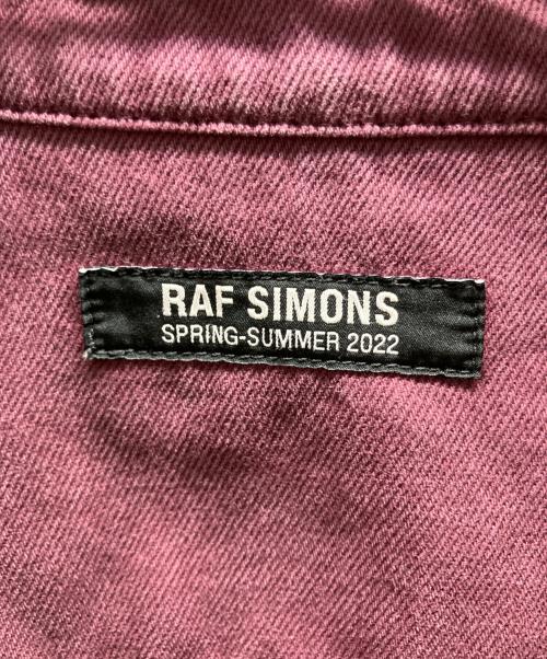 RAF SIMONS（ラフシモンズ）RAF SIMONS (ラフシモンズ) BIG FIT DENIM SHIRT ボルドー サイズ:Sの古着・服飾アイテム
