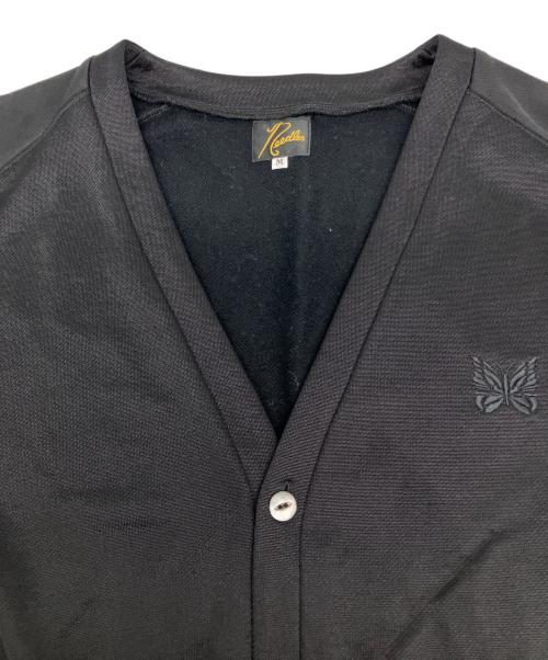 Needles（ニードルズ）Needles (ニードルズ) V NECK CARDIGAN - BRIGHT JERSEY ブラック サイズ:Mの古着・服飾アイテム