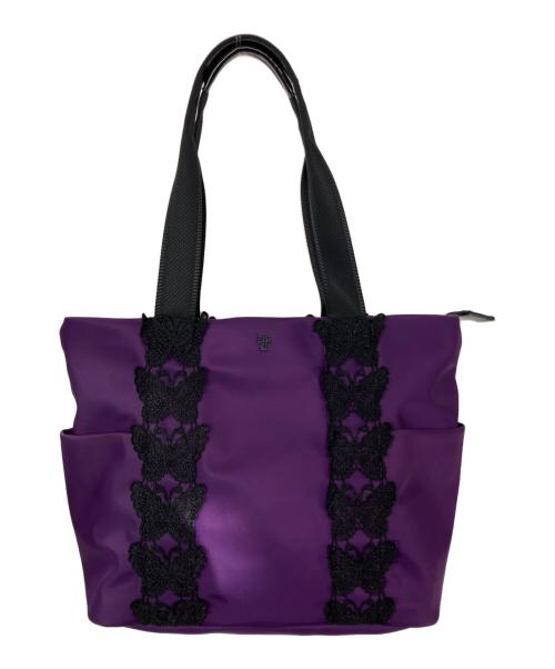 ANNA SUI（アナスイ）ANNA SUI (アナスイ) バタフライレース トートバッグ パープルの古着・服飾アイテム