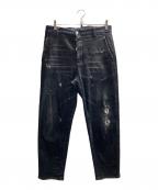 DSQUARED2ディースクエアード）の古着「ダメージデニムパンツ」｜グレー