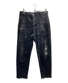 DSQUARED2（ディースクエアード）の古着「ダメージデニムパンツ」｜グレー