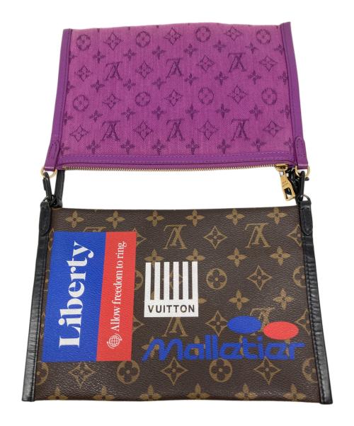 LOUIS VUITTON（ルイ ヴィトン）LOUIS VUITTON (ルイ ヴィトン) ショルダーバッグ ブラウン×パープルの古着・服飾アイテム