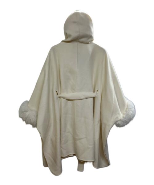 CELFORD（セルフォード）CELFORD (セルフォード) ファーポンチョコート ベージュ サイズ:Freeの古着・服飾アイテム