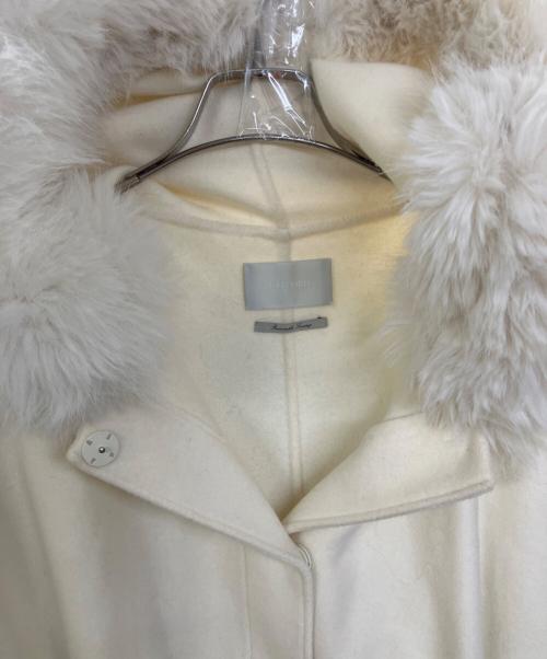 CELFORD（セルフォード）CELFORD (セルフォード) ファーポンチョコート ベージュ サイズ:Freeの古着・服飾アイテム