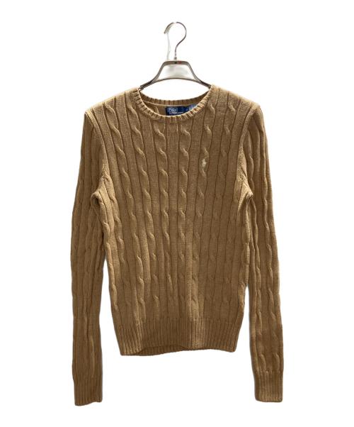 POLO RALPH LAUREN（ポロ・ラルフローレン）POLO RALPH LAUREN (ポロ・ラルフローレン) ケーブルニット ブラウン サイズ:Ｍの古着・服飾アイテム