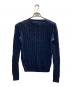POLO RALPH LAUREN (ポロ・ラルフローレン) ケーブルニット コットン クルーネック セーター ネイビー サイズ:M 未使用品：14000円