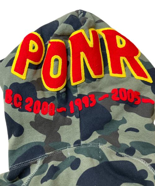 A BATHING APE（アベイシングエイプ）A BATHING APE (アベイシングエイプ) 1st camo shark full zip グリーン サイズ:Mの古着・服飾アイテム
