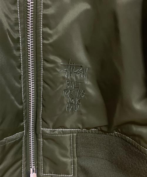 stussy（ステューシー）stussy (ステューシー) Built Reversible Bomber Jacket グリーン サイズ:XLの古着・服飾アイテム