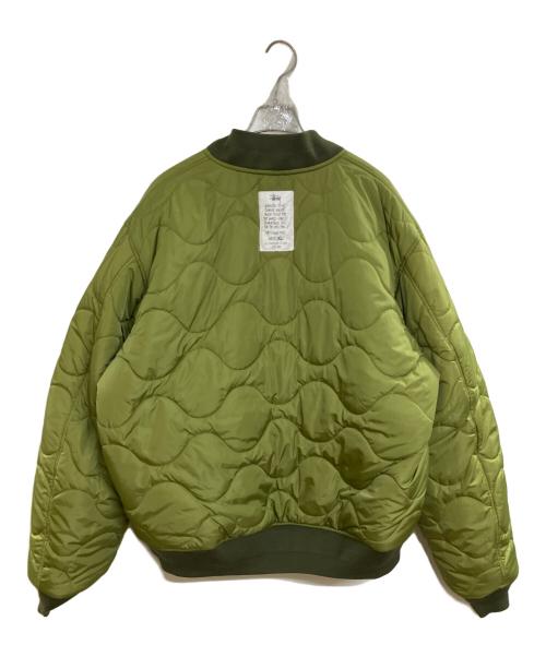 stussy（ステューシー）stussy (ステューシー) Built Reversible Bomber Jacket グリーン サイズ:XLの古着・服飾アイテム