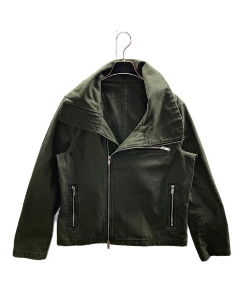 NO ID.（ノーアイディー）NO ID. (ノーアイディー) ハイカラーダックBLZ カーキ サイズ:1の古着・服飾アイテム