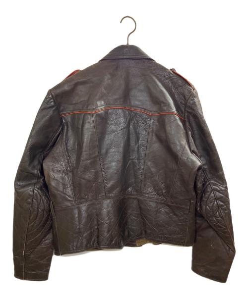 Haelson（ハエルソン）HAELSON (ハエルソン) レザーライダースジャケット ブラウン サイズ:-の古着・服飾アイテム