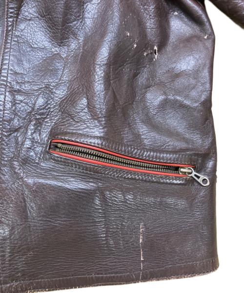 Haelson（ハエルソン）HAELSON (ハエルソン) レザーライダースジャケット ブラウン サイズ:-の古着・服飾アイテム