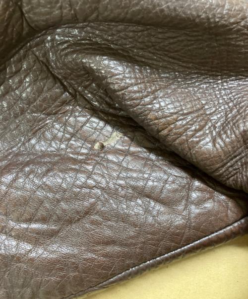 Haelson（ハエルソン）HAELSON (ハエルソン) レザーライダースジャケット ブラウン サイズ:-の古着・服飾アイテム