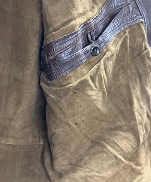 Haelson（ハエルソン）HAELSON (ハエルソン) レザーライダースジャケット ブラウン サイズ:-の古着・服飾アイテム