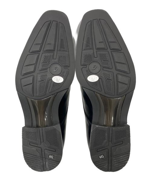 asics（アシックス）asics (アシックス) RUNWALK レザーシューズ ブラック サイズ:25.5cmの古着・服飾アイテム