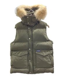 WOOLRICH（ウールリッチ）の古着「ファーダウンベスト」｜カーキ