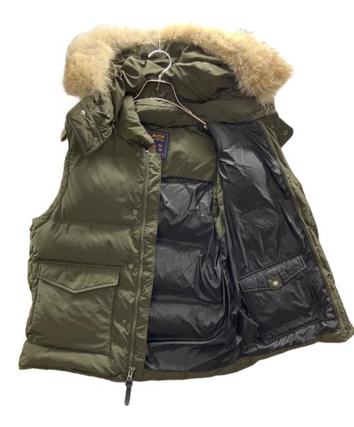 WOOLRICH（ウールリッチ）WOOLRICH (ウールリッチ) ファーダウンベスト カーキ サイズ: USA Sの古着・服飾アイテム