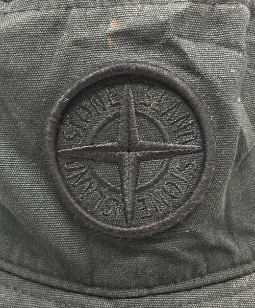 STONE ISLAND（ストーンアイランド）STONE ISLAND (ストーンアイランド) バケットハット ブラックの古着・服飾アイテム
