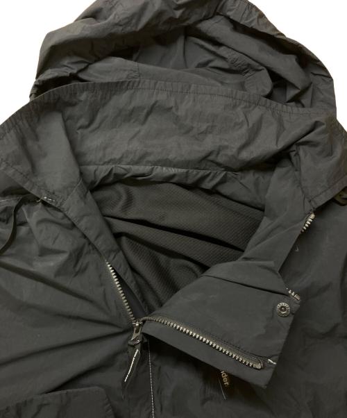 and wander（アンドワンダー）and wander (アンドワンダー) water repellent light jacket ブラック サイズ:Ⅼの古着・服飾アイテム