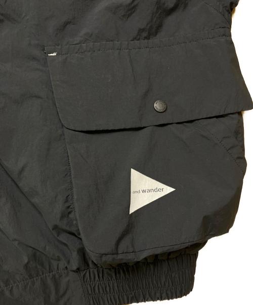and wander（アンドワンダー）and wander (アンドワンダー) water repellent light jacket ブラック サイズ:Ⅼの古着・服飾アイテム