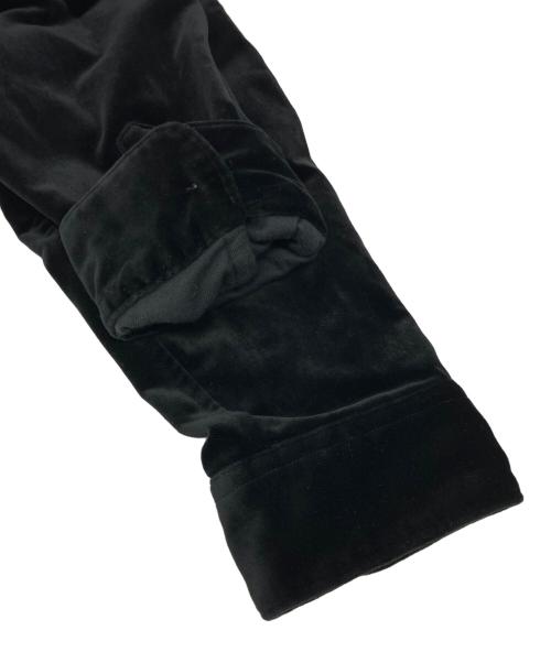 POLO RALPH LAUREN（ポロ・ラルフローレン）POLO RALPH LAUREN (ポロ・ラルフローレン) ARMOND ベロアシャツ ブラック サイズ:Ⅼの古着・服飾アイテム