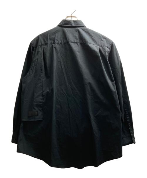 Y-3（ワイスリー）Y-3 (ワイスリー) ルーズフィットロングスリーブシャツ ブラック サイズ:Ⅼの古着・服飾アイテム
