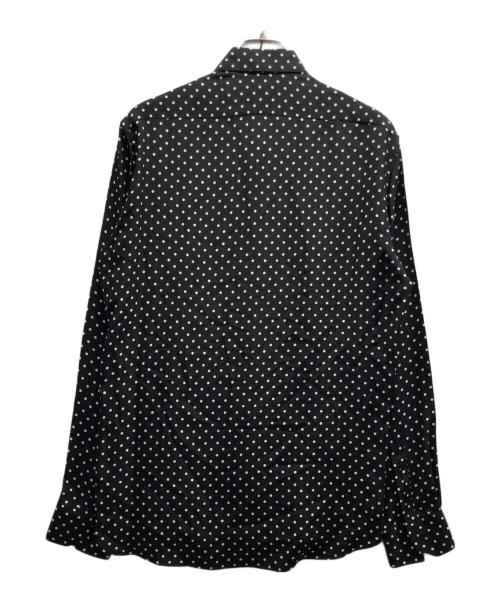 Saint Laurent Paris（サンローランパリ）Saint Laurent Paris (サンローランパリ) シルクドットシャツ ブラック サイズ:37の古着・服飾アイテム