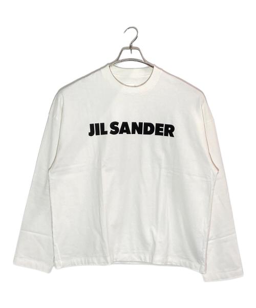 JIL SANDER（ジルサンダー）JIL SANDER (ジルサンダー) ロゴカットソー ホワイト サイズ:Lの古着・服飾アイテム