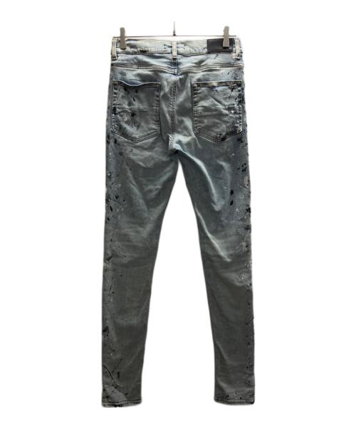 AMIRI（アミリ）AMIRI (アミリ) MX ペイント スプラッター スキニーデニム ブルー サイズ:31の古着・服飾アイテム