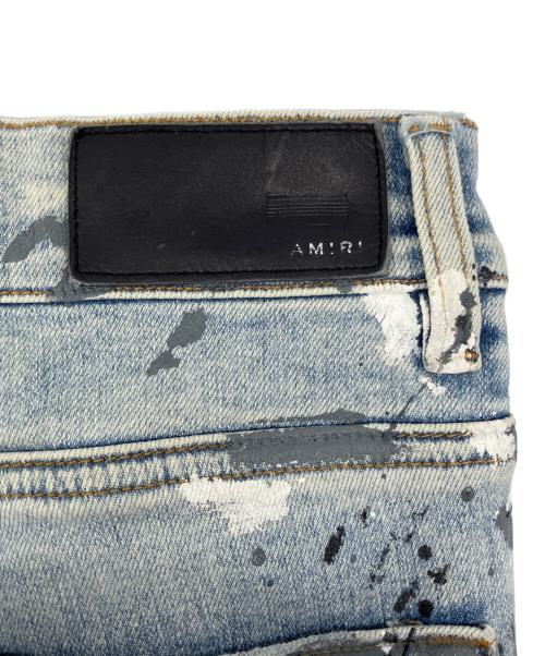 AMIRI（アミリ）AMIRI (アミリ) MX ペイント スプラッター スキニーデニム ブルー サイズ:31の古着・服飾アイテム