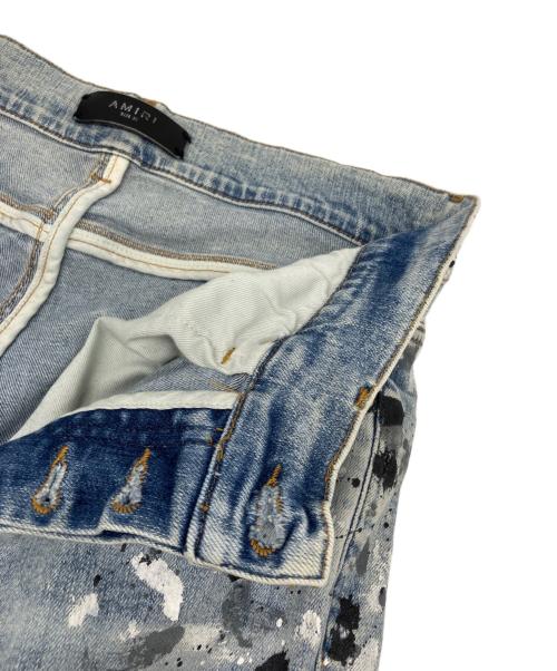 AMIRI（アミリ）AMIRI (アミリ) MX ペイント スプラッター スキニーデニム ブルー サイズ:31の古着・服飾アイテム