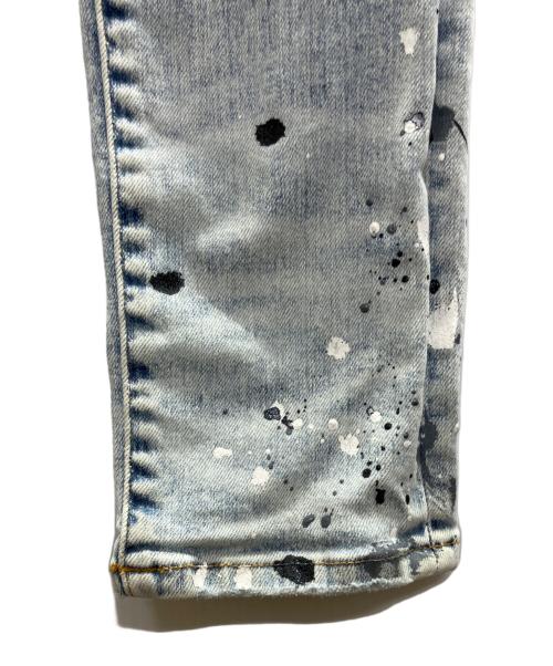 AMIRI（アミリ）AMIRI (アミリ) MX ペイント スプラッター スキニーデニム ブルー サイズ:31の古着・服飾アイテム