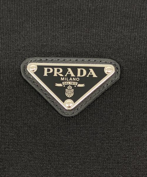 PRADA（プラダ）PRADA (プラダ) テクニカルコットン スウェットシャツ ブラック サイズ:Ⅿの古着・服飾アイテム